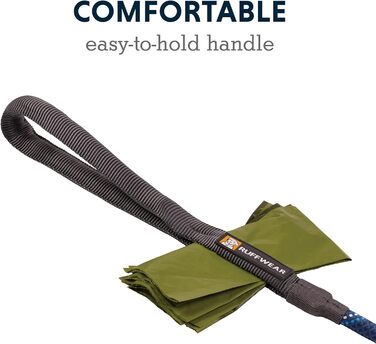 Повідок для собак RUFFWEAR Knot-a-Leash, відбивний, мотузковий, з карабіном, 1,5 м, 7 мм, Blue Moon