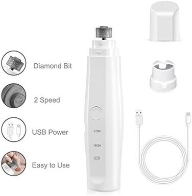 Електричний триммер для собак великих порід, догляд за кігтями, безболісний, безпечний, для собак та котів