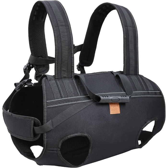 Сумка-переноска для собак, рюкзак для тварин, ортез для лап, шлейка, переноска для літніх собак, при проблемах з суглобами, артрит, для підйому та спуску сходами, при паралічі, для собак вагою 22,7–29,9 кг (L)