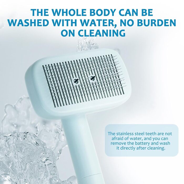 Іонна щітка для тварин Pet Ion Brush: самоочисна щітка для собак та котів, зменшує статичну електрику, для короткої та довгої шерсті