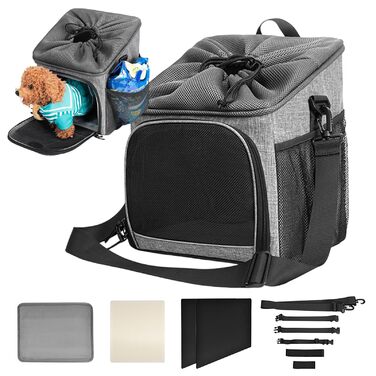 Велосипедний кріплення для собак - велосипедний кошик для собак, вентильований, легкий | Знімна сумка для покупок, прогулянок, подорожей