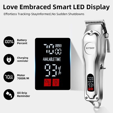 Професійний набір для грумінгу собак: тример для шерсті з акумулятором 2000mAh, 6500rpm, тиха робота, чорний колір