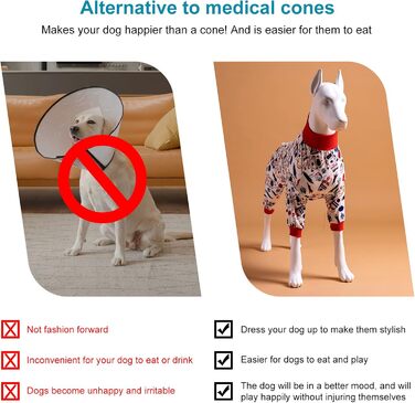 Піжама для собак великих порід LovinPet з принтом 