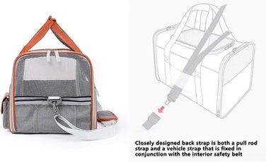 Транспортна переноска для собак та котів, складна, для подорожей в авто, сумка-переноска для тварин