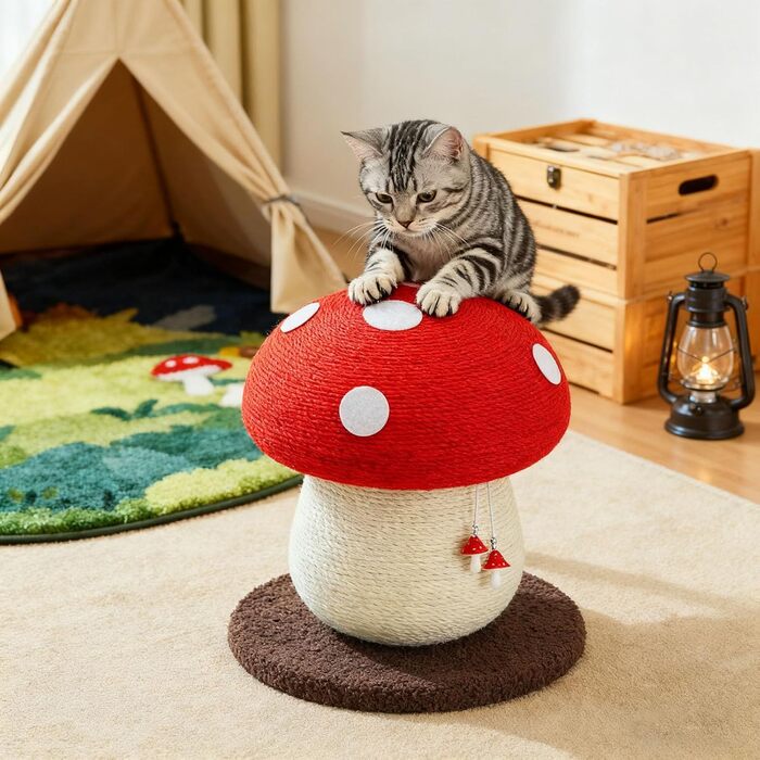 Драбина-стійка для котів Pilz, інтерактивна, ергономічна, червона