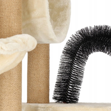 Високий ігровий комплекс для котів Springos 101: дряпачка, лежанка та стовпчик (160 см)