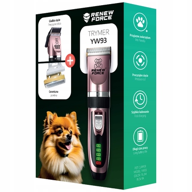 Професійна потужна та тиха машинка для стрижки собак, котів та інших домашніх тварин