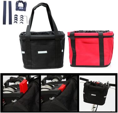 Кошик для велосипеда Gettimore для тварин, собак, знімний, складний, 35 x 27 x 26 см