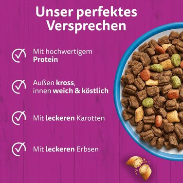 Сухий корм для дорослих котів Whiskas з тунцем, 7 кг (набір з 3 пакувань по 3.8 кг)
