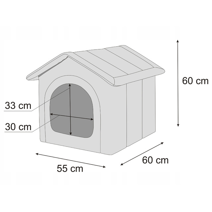 Буда для собак Hobbydog -R4 (60x55 см), тканинний будинок