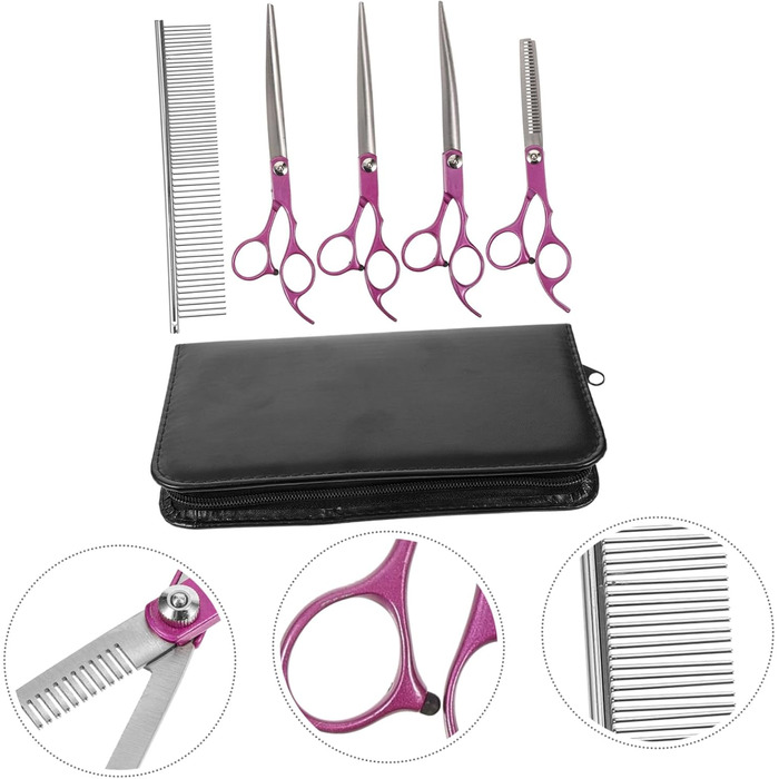 Набір для догляду за собаками Kisangel: ножиці, тример, гребінець для собак, котів та інших тварин. Для видалення волосся з вух, обличчя та кігтів.