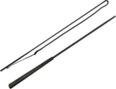 Братка для коней: гумовий варіант, 120 см, чорний – для їзди верхи та роботи з підлогою