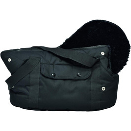 Транспортна сумка для собак Bobby, м'яка, 50 см, чорна, багатокольорова