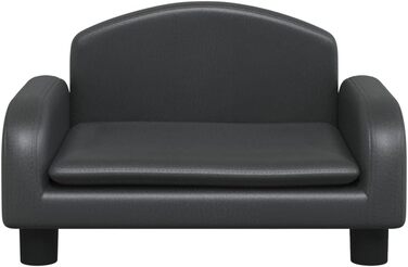 Крісло-ліжко для собак та котів, чорне, 50x40x30 см, з водонепроникного штучного шкіровинилу