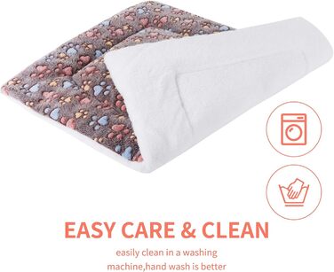 М'який теплий плед для собак та котів з фланелі, Coffee, 69 x 52 см