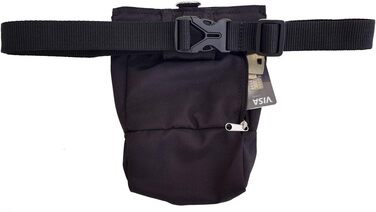 Futterbeutel ASCO Leckerlibeutel для собак та коней, 15x20 см, чорний, з застібкою-кліпсою