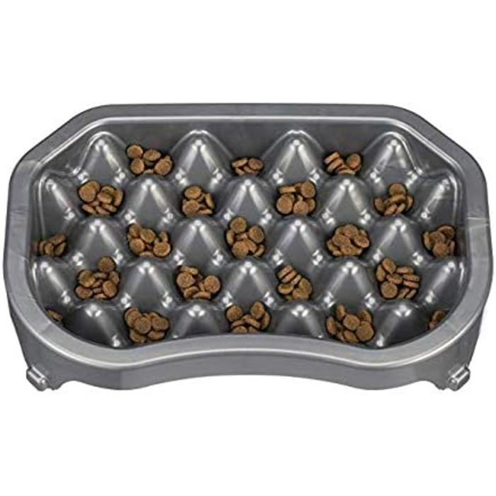Neater Pet Brands – Антиковзаюча миска для собак 1500 мл, метал, проти здуття, для сповільненого годування