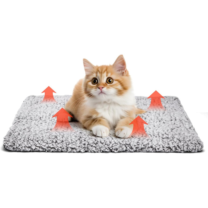 Самогріюча ковдра для котів та собак Nobleza, 50 x 70 см, тепла підстилка, миюча термоковдра