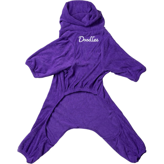 Полотенце для собак Mikki Doodes, XL, фіолетове, з мікрофібри, швидковисихаюче, для кудрявої шерсті