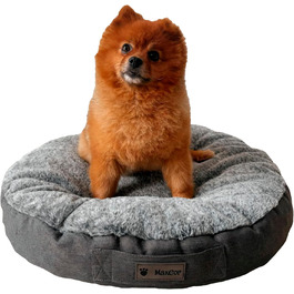 Подушка для собак та котів MaxCor, кругла, з Memory Foam – для суглобів, двостороння, літня/зимова, легка, не деформується