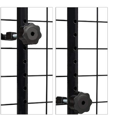 Сітка для собак у машину Relaxdays, універсальна, регульована ширина, чорна, 40 x 92-157 см