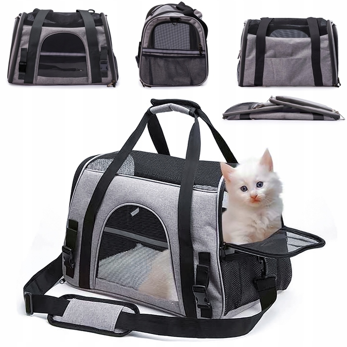 Безпечна сумка-переноска для котів, собак та кроликів