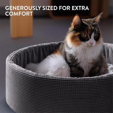 Ліжко для котів Navaris з додатковим подушкою - для собак та котів - м'яке ліжко для котів та собак - кошик для котів, що можна прати - підходить для маленьких собак