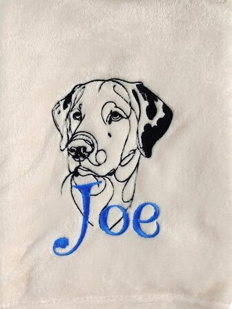 Персоналізована ковдра для собак з вишивкою породи та імені. М'яка ковдра для цуценят та собак, 130x170 см, для дому, авто, софи, сіра, washable
