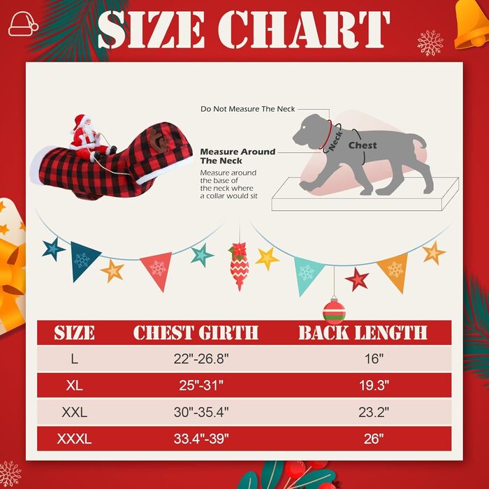 Стильний святковий костюм для собак EXPAWLORER: теплий різдвяний пуловер з капюшоном для собак, розмір XX-Large