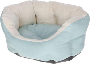 Лежанка для собак та цуценят Kerbl Pet, блакитна, 45x40x20 см, бавовна, поліестер, знімний внутрішній подушкою, антиковзаюча підкладка