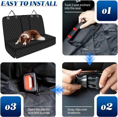 Чохол на заднє сидіння авто для собак, захист від бруду та вологи, універсальний, для дітей та тварин