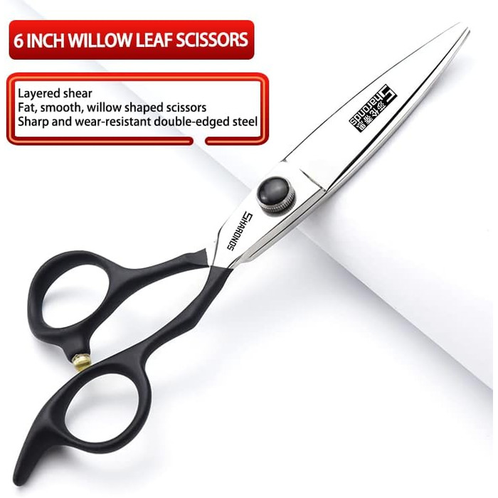 Професійний перукарський інструмент SHAROND: 6-дюймовий набір ножиць з японської сталі 440C (4 шт.)