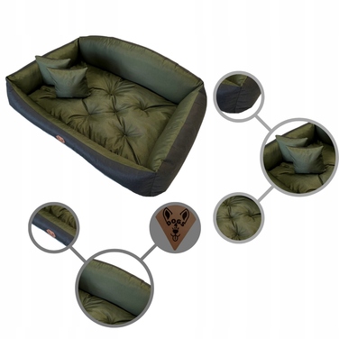 Ліжко-канапа для собак Dogs 4 Life, чорна, 100 см x 75 см