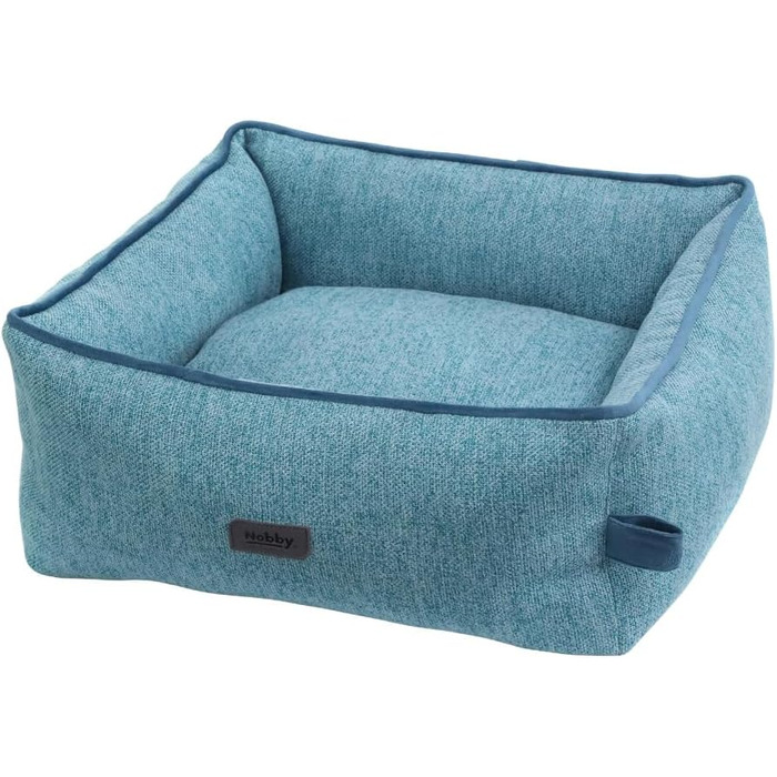 Ліжко для кота Nobby Linou, кутовий, блакитний, 45 x 40 x 18 см