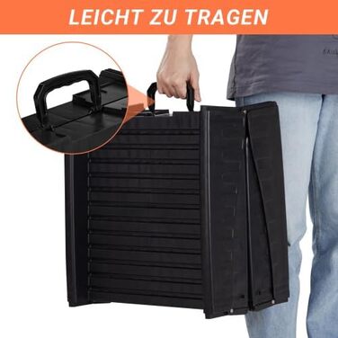 Сходинка для собак LEADZM, складана, до 50 кг, для багажника авто, 150x40 см, чорна