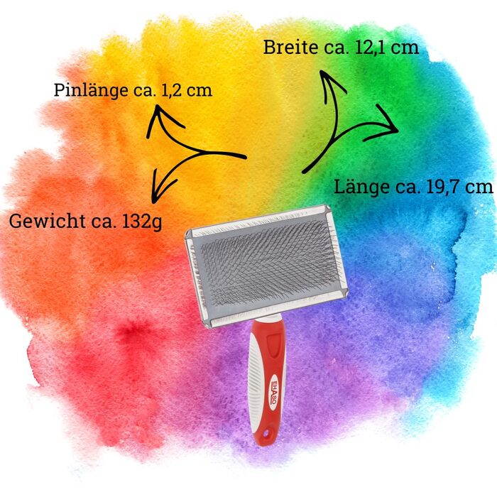 Щітка для собак EHASO Softzupfbürste - велика (10x6 см, 20 см)