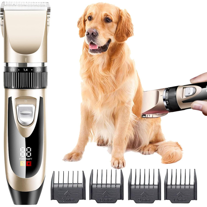 Електрична машинка для стрижки собак, набір для грумінгу, бездротовий тример для собак, догляд за шерстю, професійний інструмент для грумінгу
