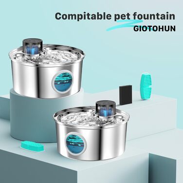 Комплект фільтрів для котячого фонтану FOFNON, 24 шт (12 фільтрів + 12 пінних), чотириступеневе очищення води