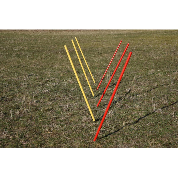 Набір для тренувань Wuzzmann Agility: жовто-червоні гнучкі стійки (6)