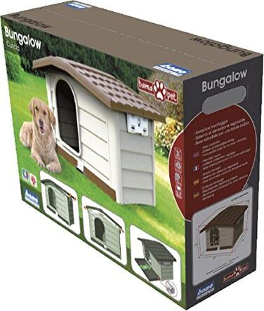 Будка для собак Bama Bungalow, пластикова, утеплена