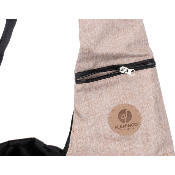 Рюкзак для собак Hunderucksack Kanga Beige, 44x20x20 см, поліестер, з вентиляцією, зручний для прогулянок