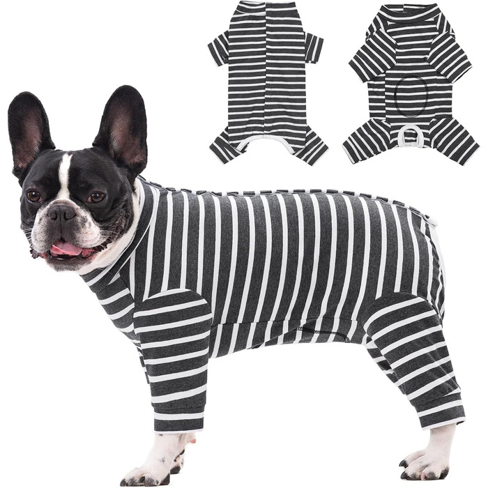 Комбінезон для собак після операції Axcimond, сірий, L, захисний одяг для відновлення, хірургічний костюм для тварин