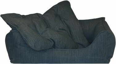 Ліжко для собак Eco Dog Erde з знімним чохлом та м'якою начинкою, що стирається, для захисту суглобів, комфортне та міцне, преміум-якість, Made in Germany, розмір XL, блакитне