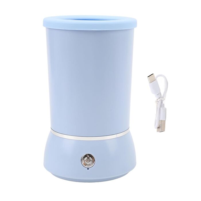 Автоматичний очищувач лап для собак, портативний миючий стаканчик з м'якою силіконовою щіткою, машина для миття лап, силіконові щетинки (BLUE)