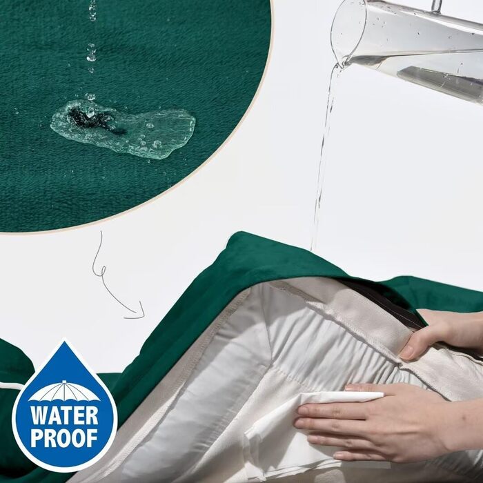 Зручне ортопедичне собаче ліжко Comfort Expression, XXL, водонепроникне, знімний чохол, протиковзне дно, смарагдовий колір (53x42x9.5 см)