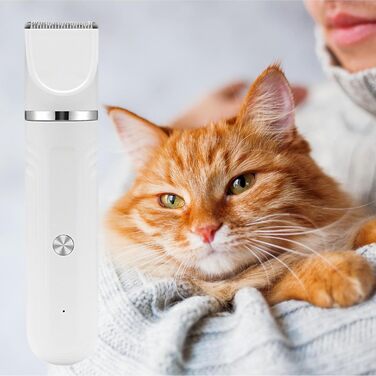 Набір для грумінгу собак 4-в-1 | Електричні ножиці для догляду за шерстю, підходить для цуценят та котів, зелений (білий)