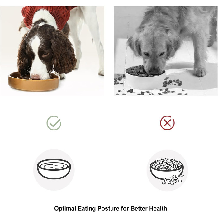 Миска для собак Slow Feeder з кераміки з антиковзним силіконовим краєм - миска-лабіринт для запобігання здуття та ожиріння (Apricot-S) Small Waves-Apricot