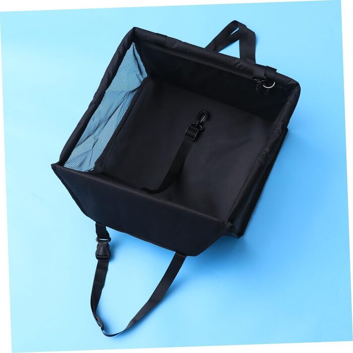 Сумка-переноска для собак та котів BESPORTBLE - чорна, з регульованим ременем безпеки та відділенням для зберігання