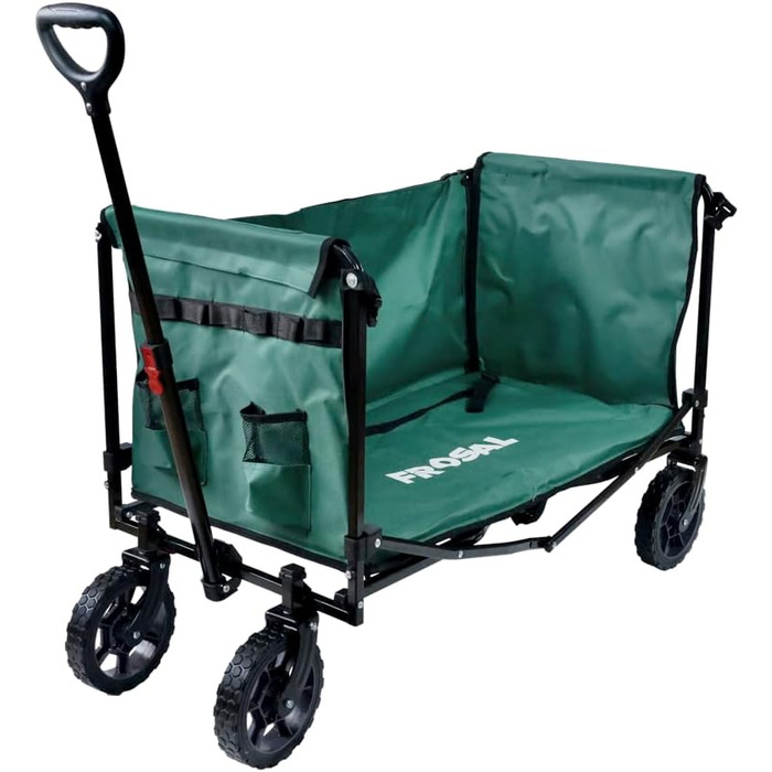 Фросал Візок для собак Бруно, зелений, складний | Транспортний візок для тварин