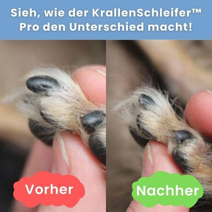 Шліфувальник для кігтів тварин Dr. Pfoten Pro Set - Безболісне підрізання кігтів для собак та котів. 2 швидкості, білий.